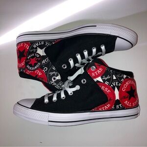 Converse Street Men's Size 11 Chuck Taylor All Star Red Black White Hitop Canvas
